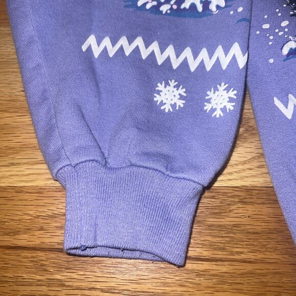 Vintage 90s Puff Paint Colorado Mountains Graphic Sweatshirt USA Womens Size M/L - Picture 10 of 11